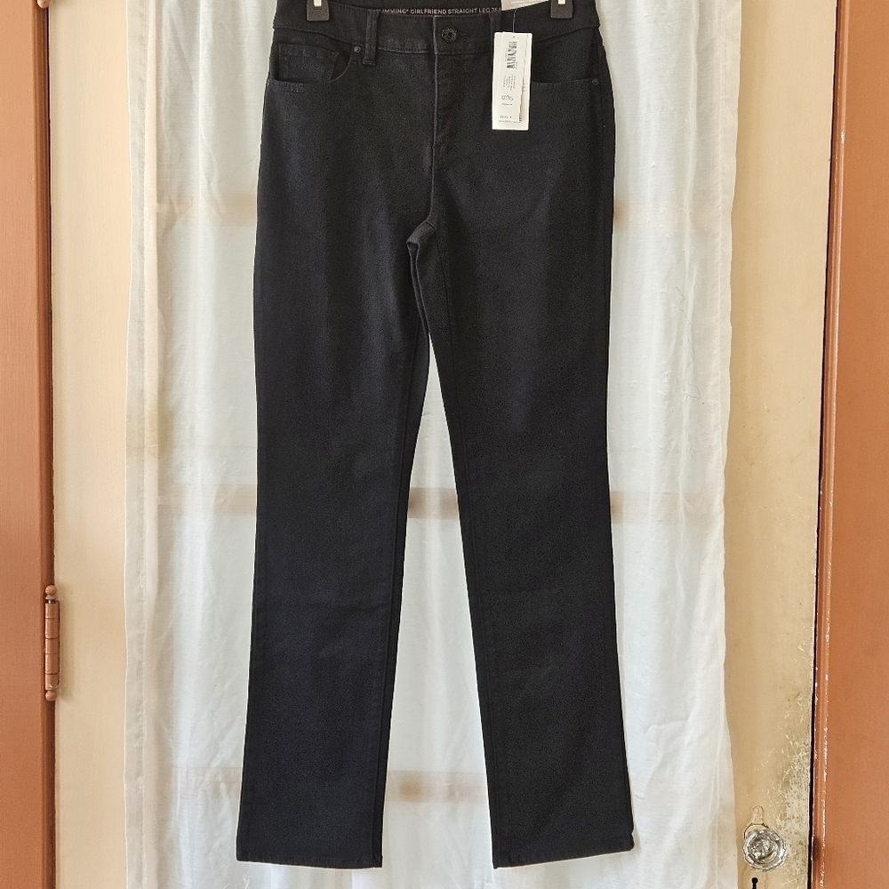 NWT CHICO SO SLIMMING GIRLFRIEND STRAIGHT LEG BASIC BLACK JEANS SIZE 2S / CH 00S - Picture 2 of 11